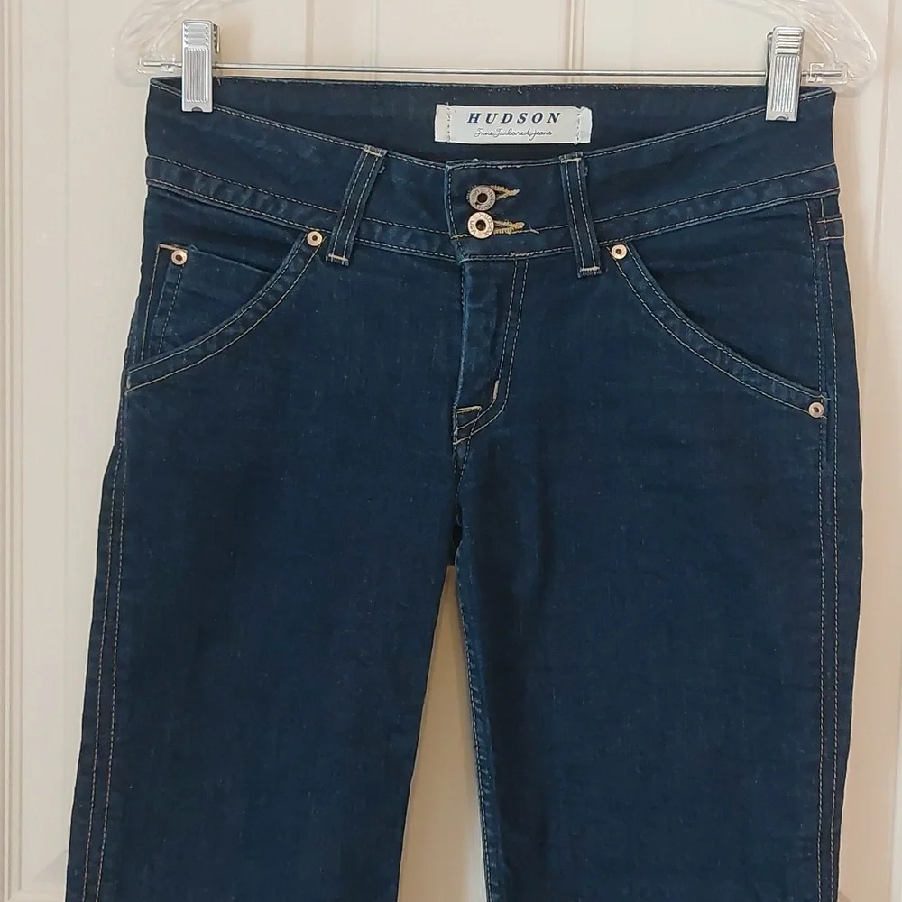 Hudson Jeans Pedal Pusher / Clam Digger Blue Denim Jeans Women's Size 28 - Picture 2 of 9